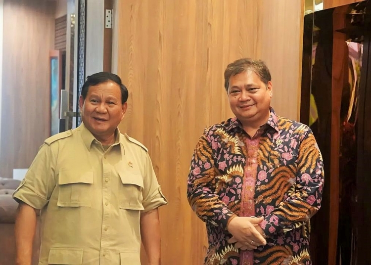 Ketua Umum Partai Golkar,Airlangga Hartarto dan Ketua Umum Partai Gerindra, Prabowo Subianto  (Dok/Istimewa)
