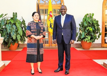 Ketua DPR RI Puan Maharani bertemu dengan Presiden Republik Kenya, William Samoei Ruto, Bahas peningkatan kerja sama antara Indonesia dengan Kenya.(Dok/Pemberitaan DPR RI)