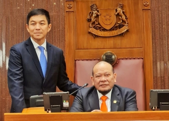Ketua DPD RI, AA LaNyalla Mahmud Mattalitti dan Tan Chuan-Jin bertukar informasi mengenai sistem perwakilan legislatif serta tata cara pemilihan presiden di kedua negara.