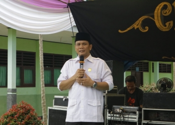 Ketua Komisi II DPRD Provinsi Bengkulu Dapil Seluma Jonaidi saat menggelar Reses