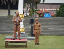 Asisten Administrasi Umum Menjadi Pembina Apel Gabungan Mingguan Lingkungan Sekretariat Daerah Provinsi Lampung