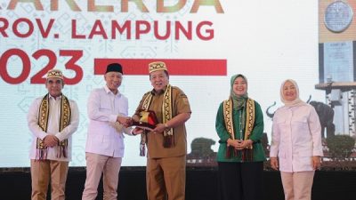 Hadiri Pembukaan Rakerda Partai Gerindra, Gubernur Arinal Apresiasi Kontribusi Nyata Para Kader dalam Pembangunan Lampung